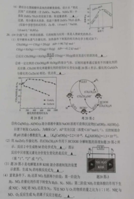 2021江苏高考化学冲刺试卷