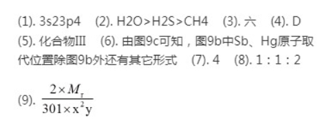 2021年广东高考化学真题答案解析