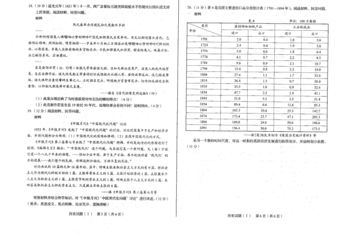 2023山东省高考下学期考前历史模拟卷