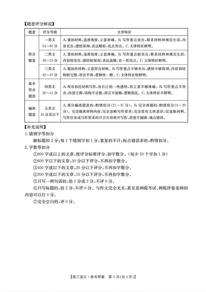 河北名校联盟2025届高三一轮收官验收联考语文试题及答案