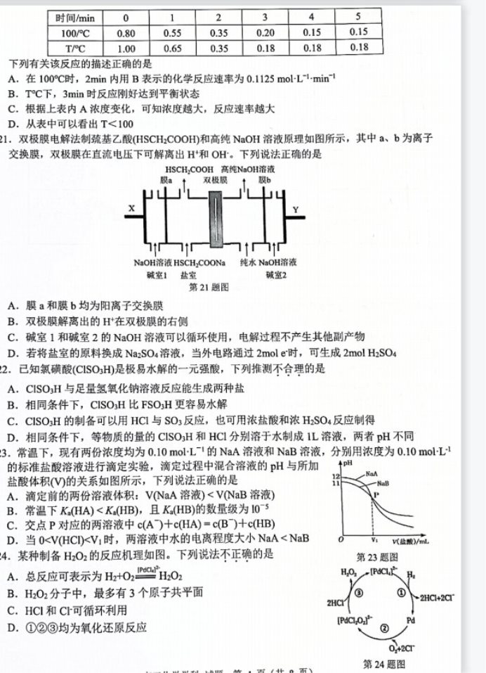 山西省芮城市2023年高考化学模拟试卷