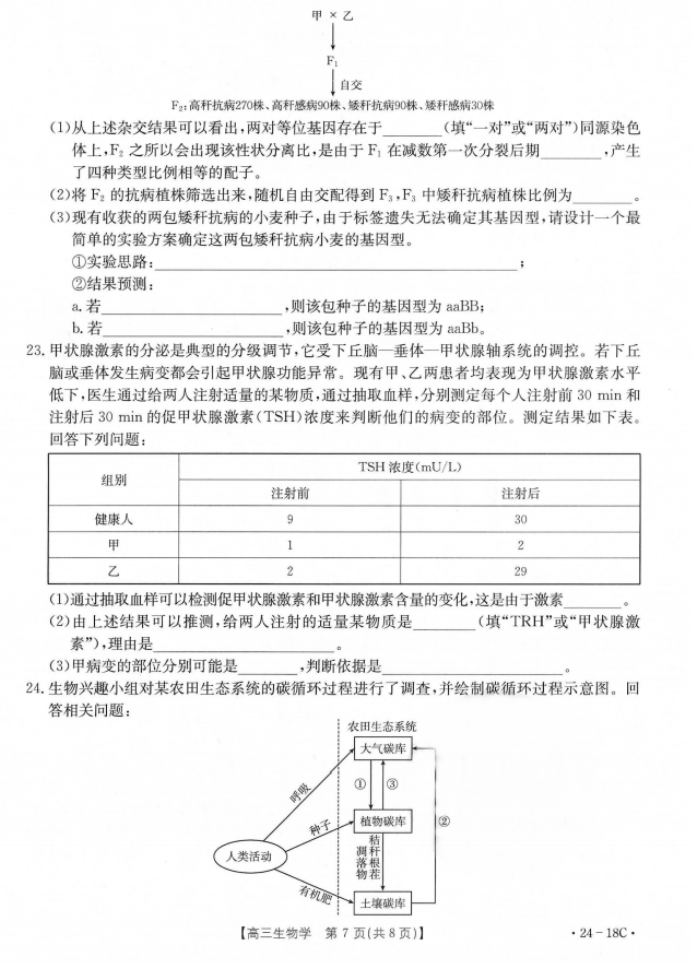 辽宁2024金太阳高三9月联考生物试题及答案解析