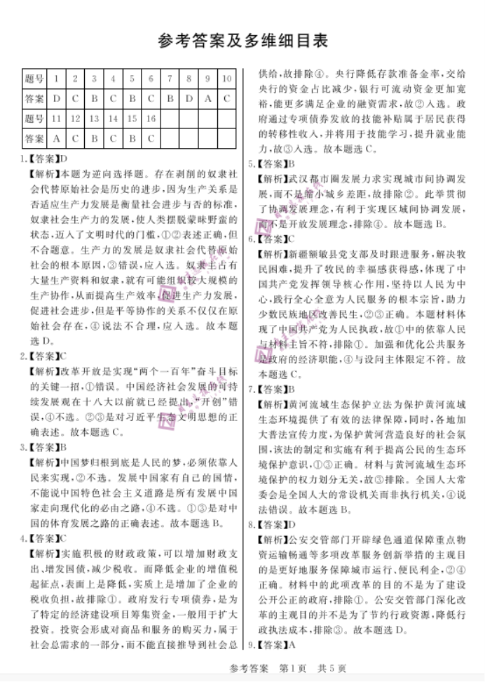 安徽省皖东智校协作联盟2024高三10月联考政治试题及答案