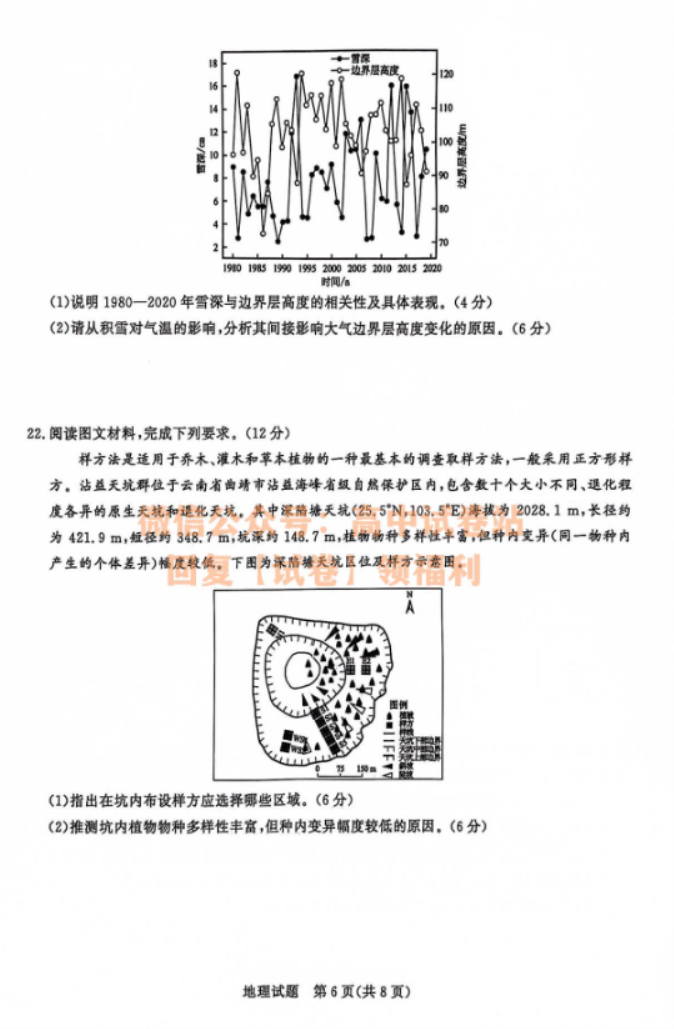 河南青桐鸣2024高三10月大联考地理试题及答案解析