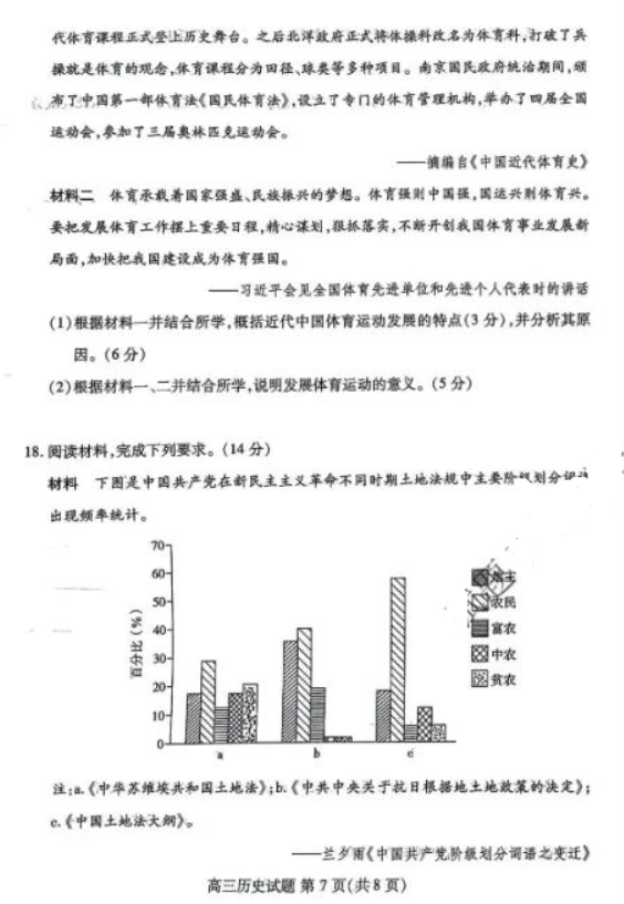 山东2024高三10月潍坊五县市联考历史试题及答案解析