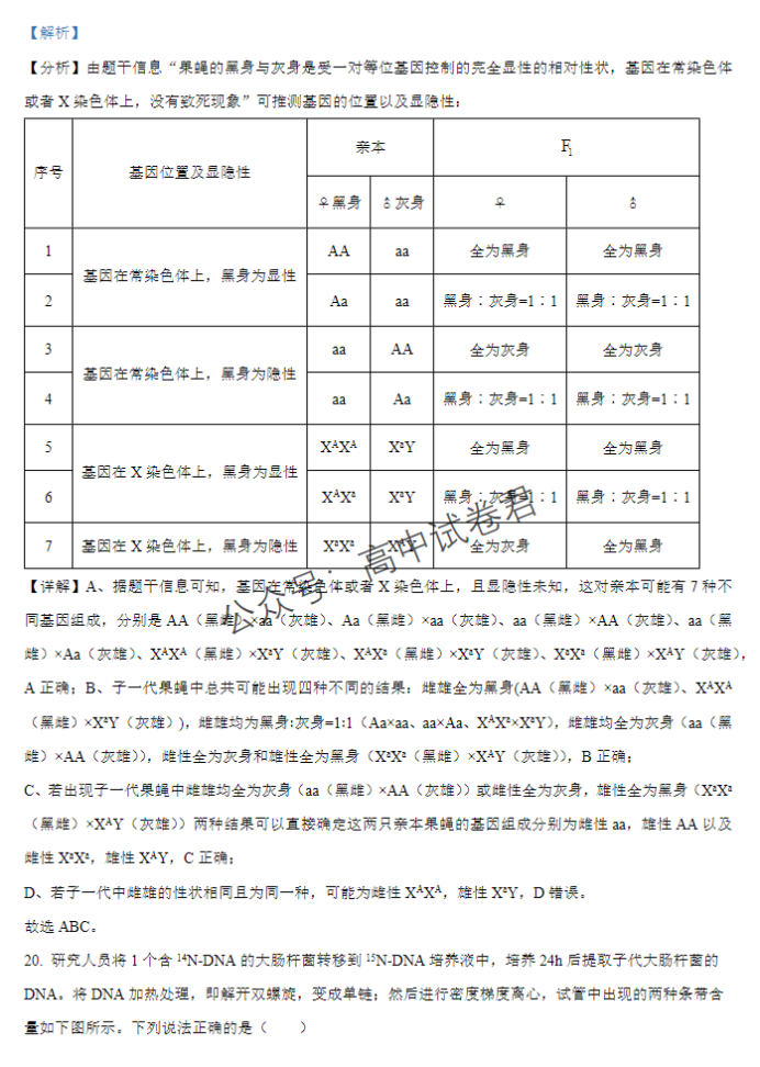 江西宜春宜丰中学创新部2024高三10月月考生物试题及答案