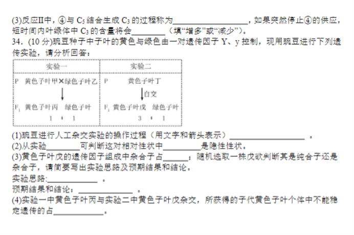 山西运城景胜学校东校区2024高三10月月考生物试题及答案