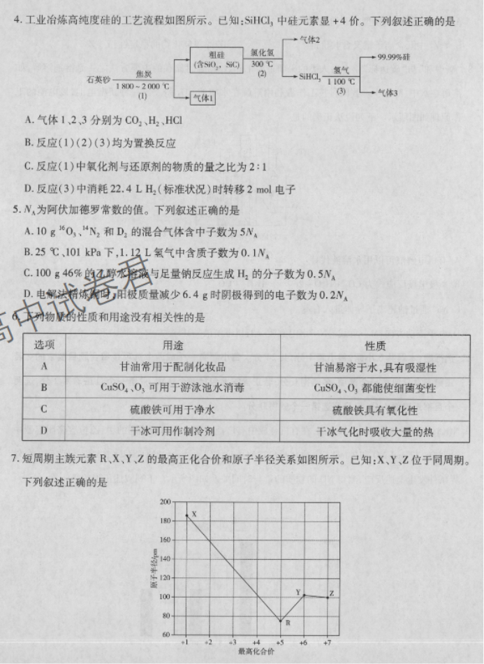 海南2024高三上学期高考全真模拟二化学试题及答案解析