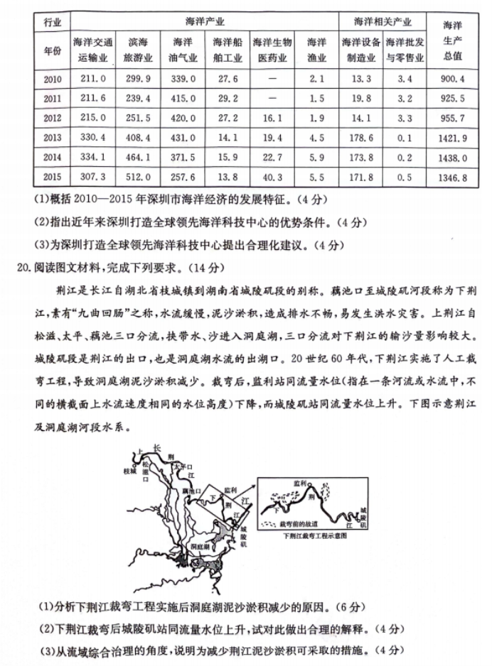 贵州兴义八中等2024高三10月月考地理试题及答案解析