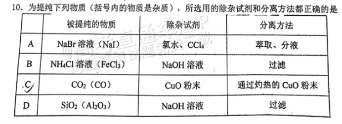 广东惠州2024高三10月第二次调研考化学试题及答案解析