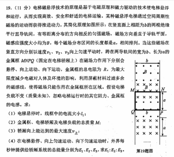 浙江杭州市2024高三11月一模考试物理试题及答案解析