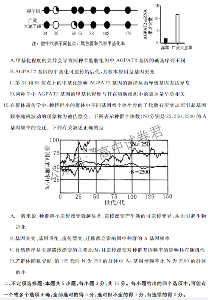 山东滕州市2024高三上学期期中考试生物试题及答案解析