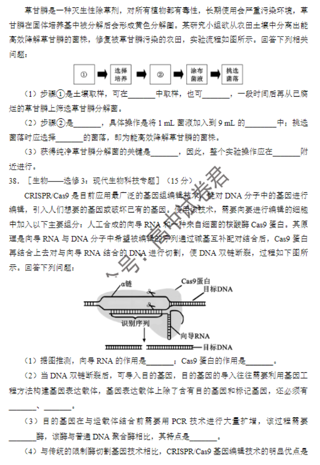 四川蓉城名校联盟2024高三第一次联考理综试题及答案解析