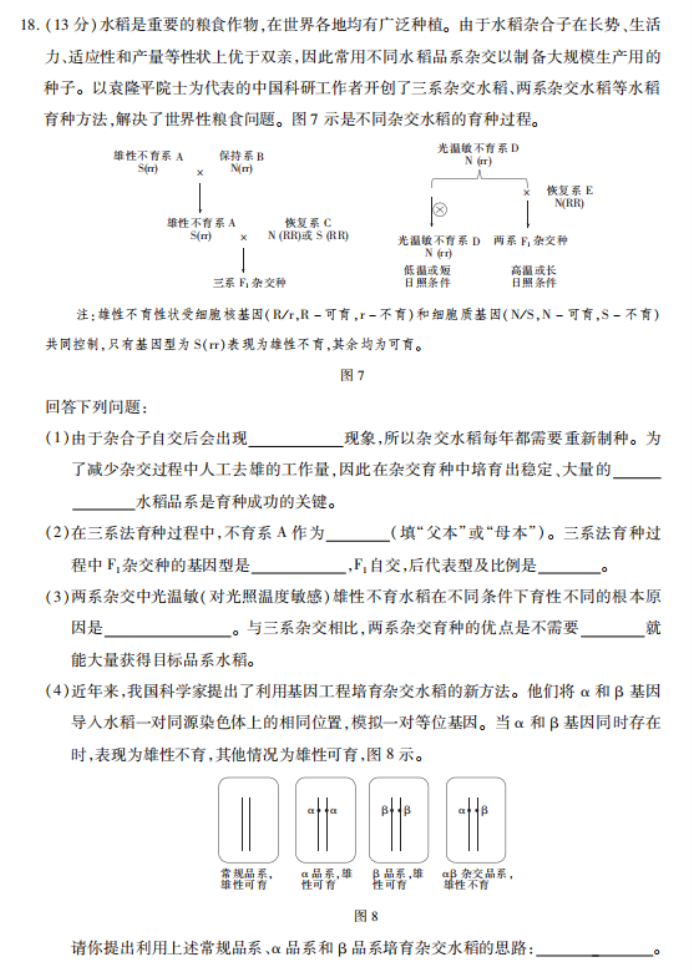 广东2024高三上学期11月统一调研测试生物试题及答案解析