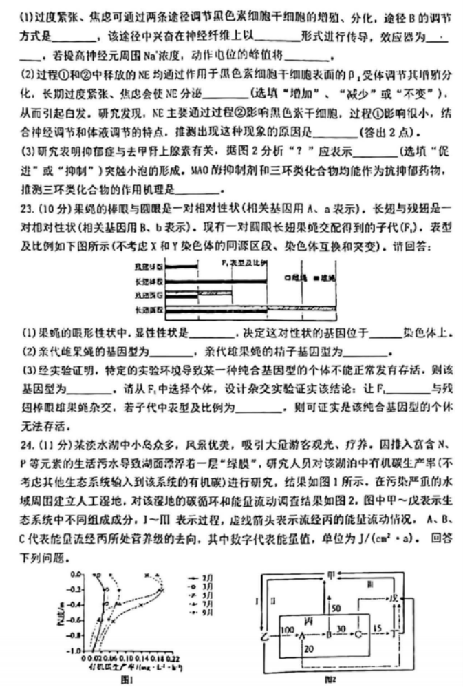 辽宁省五校联考2024高三期末考试生物试题及答案解析