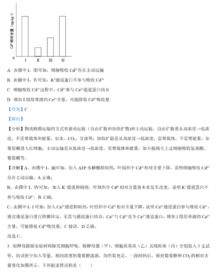 贵州2024新高考九省联考生物试题及答案解析【最新整理】
