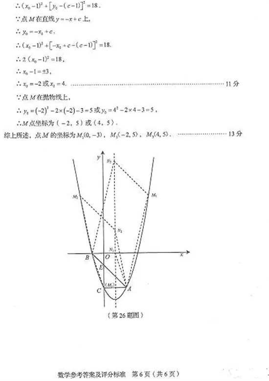 2017临沂市中考数学试题及答案(高清图片版)_