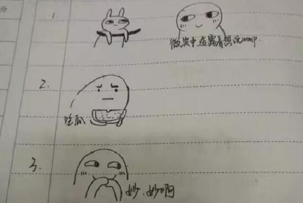 南京一表情v表情要求用学生画大学心情炸了的馆长表情包金甩头图片