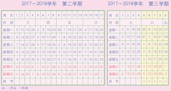 2018辽宁各大学暑假放假时间安排表