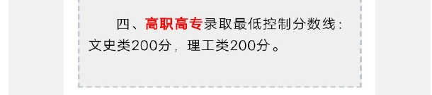 2019年湖南高考专科分数线公布：文科200 理科200