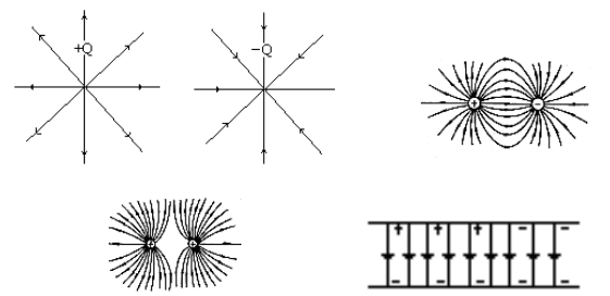 几种典型的电场线