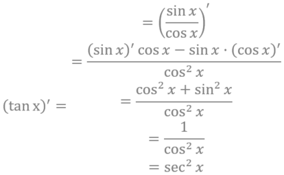 tanx导数计算方法