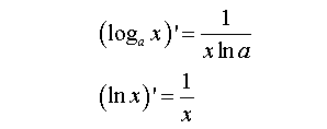 对数函数的导数公式