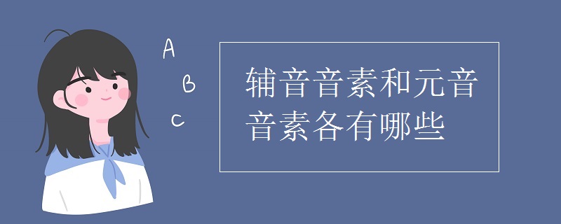 辅音音素和元音音素各有哪些