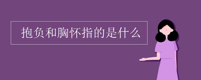 抱负和胸怀指的是什么