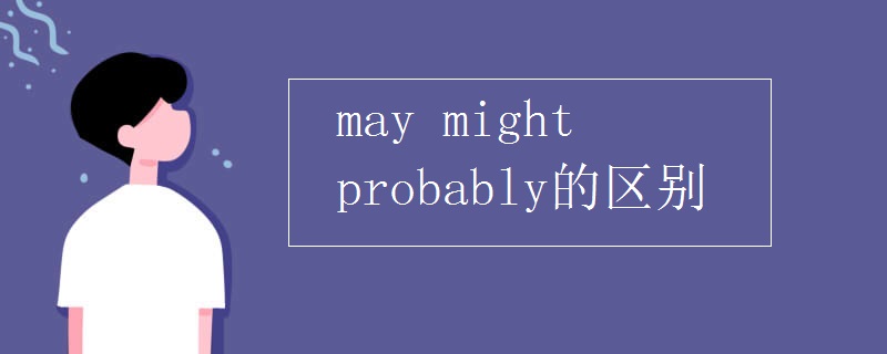 may might probably的区别