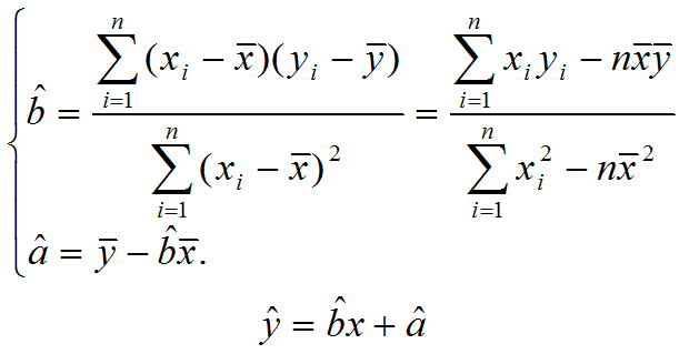 线性回归方程公式
