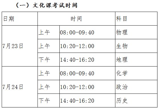 2020宁夏高中学业水平考试时间公布