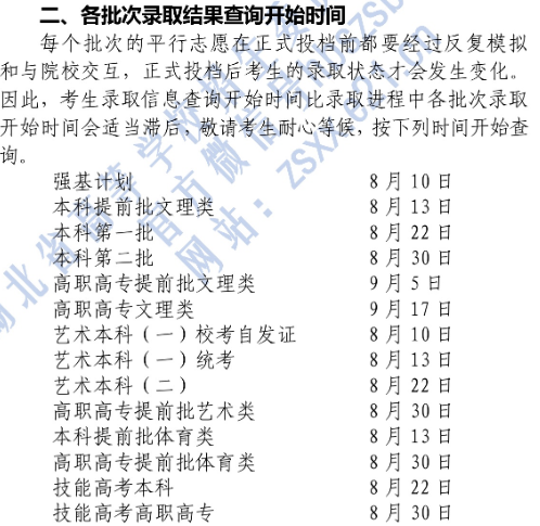 2020年湖北高考录取查询时间及入口