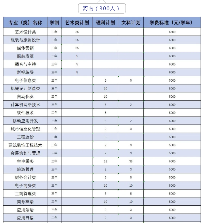 2020年武汉职业技术学院招生专业一览表