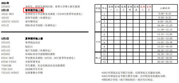 2021浙江大学什么时候放寒假