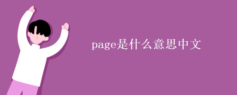 page是什么意思中文