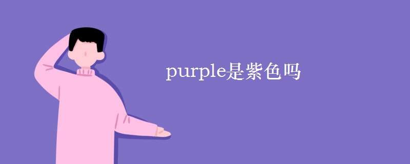 purple是紫色吗