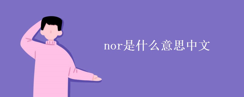 nor是什么意思中文