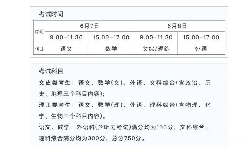 2022四川高考哪天考 需要考几天