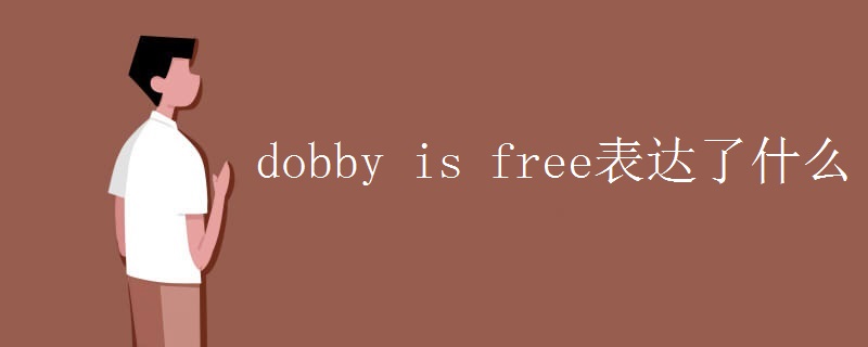 dobby is free表达了什么