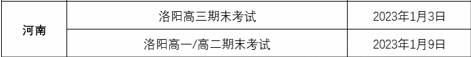 2022河南高三期末考时间 什么时候考试