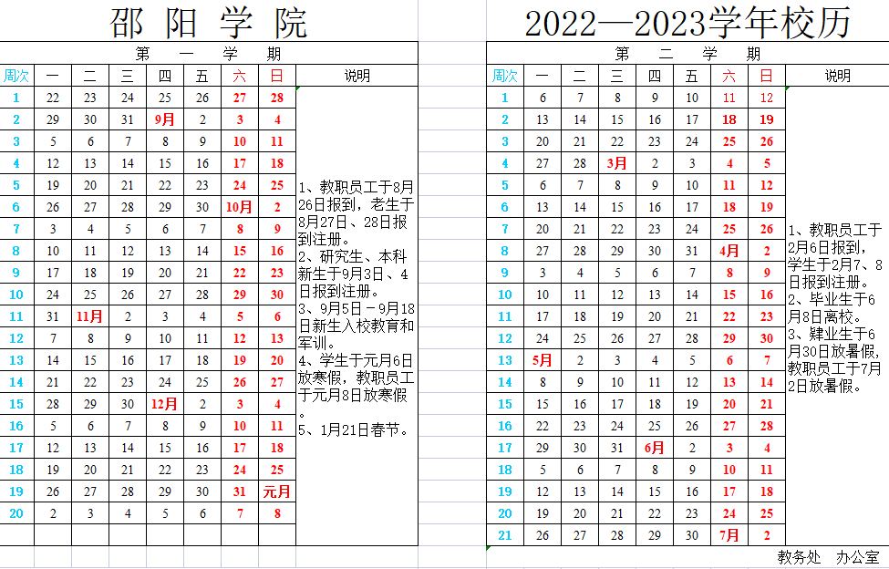 2023邵阳学院寒假开始和结束时间 什么时候放寒假