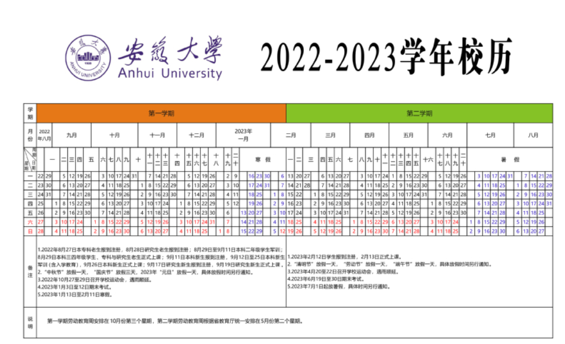 2023安徽大学寒假开始和结束时间 什么时候放寒假