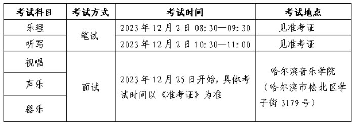 2024年黑龙江艺术类统考考试内容 都有哪些科目