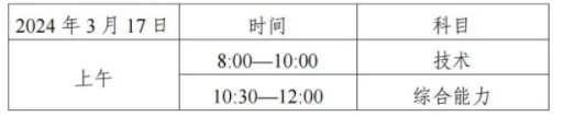 天津2024高职分类考试时间安排 几号考试