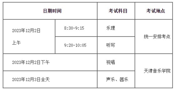 天津2024艺术类统考/联考考试时间什么时候 哪天考试