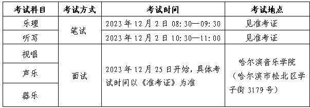 黑龙江2024艺术类统考/联考考试时间什么时候 哪天考试