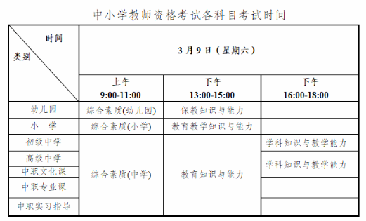 内蒙古2024上半年教资考试安排