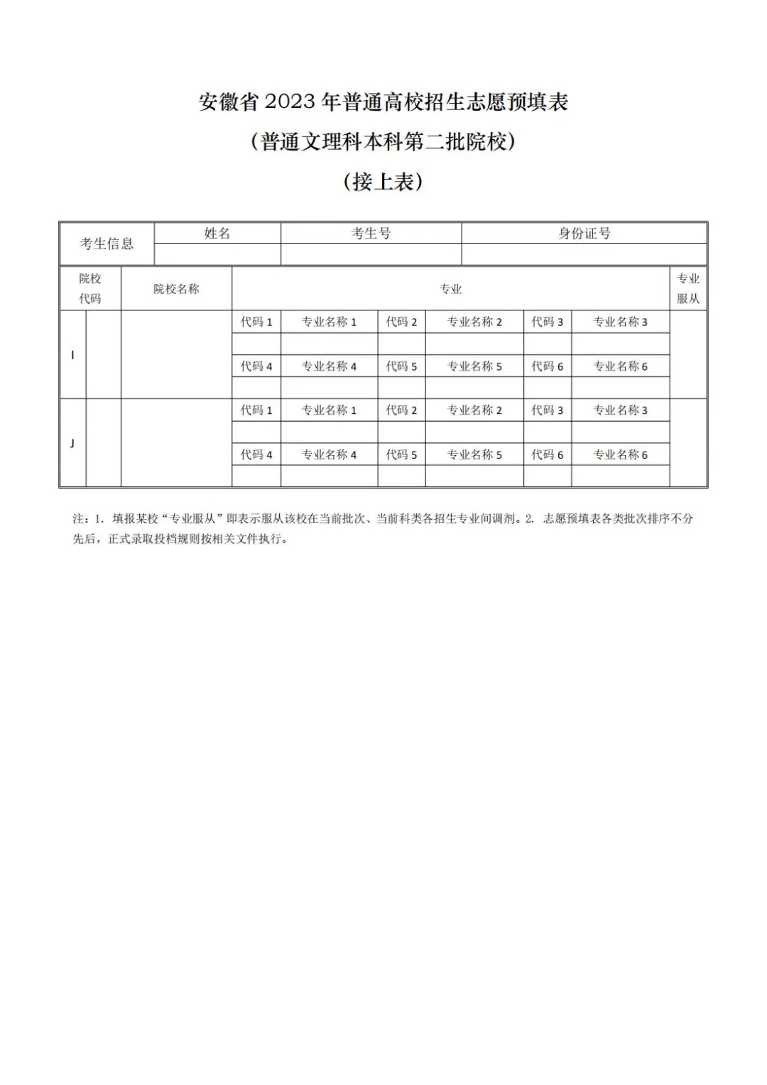 2024年高考志愿填报样表长什么样 如何填报志愿