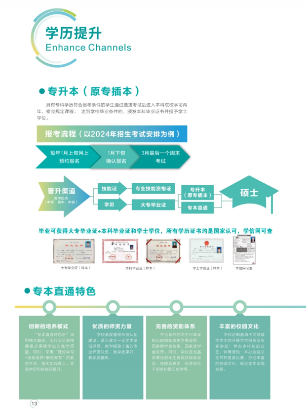 2024广东花城工商高级技工学校双学历专升本招生简章